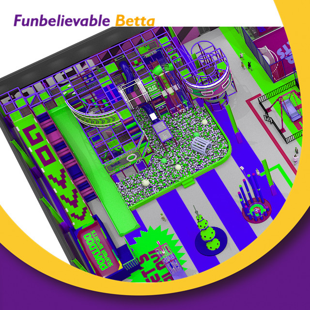 Nuevo dise&ntilde;o de 3600 m2, centro de juegos interior suave para ni&ntilde;os, peque&ntilde;o equipo de juegos interior con tobog&aacute;n