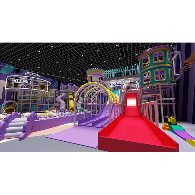 Bettaplay 1900sqm colorido comercial suave juego suave equipo de juegos de recreo en el patio de recreo con laberinto de niños Zona