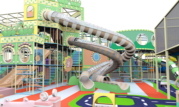Bettaplay 4500sqm Commercial Soft Play معدات الملعب الداخلي بما في ذلك Mazes Kids Zone للبيع