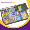 Equipo comercial de &aacute;rea de juegos interior Bettaplay de 570 m2 con parque de trampolines, &aacute;rea de juegos suave y campo Ninja
