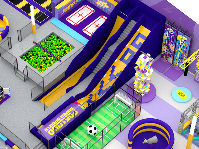 BETTAPLAY 1500SM IDEOR Adventure Park للأطفال التجاريين للعب الملعب مع Mazes Trampoline للبيع