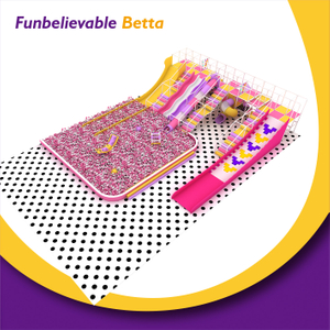 Bettaplay-&aacute;rea de juegos para ni&ntilde;os de 400㎡, combinaci&oacute;n de toboganes m&uacute;ltiples, piscina de bolas grande, equipo de juegos interior para ni&ntilde;os felices para centro comercial