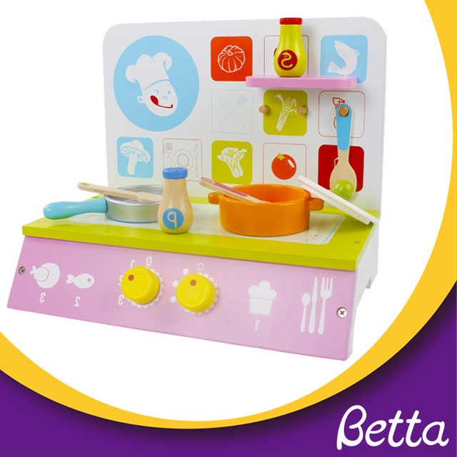 Bettaplay Wooden Kids Kitch Set Toy ، أطفال يتظاهرون بمجموعات مطبخ الألعاب