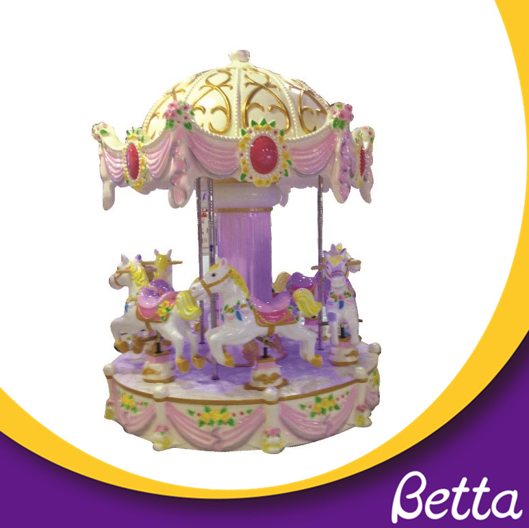 Coin operated kiddie rides carousel for sale small merry go round 