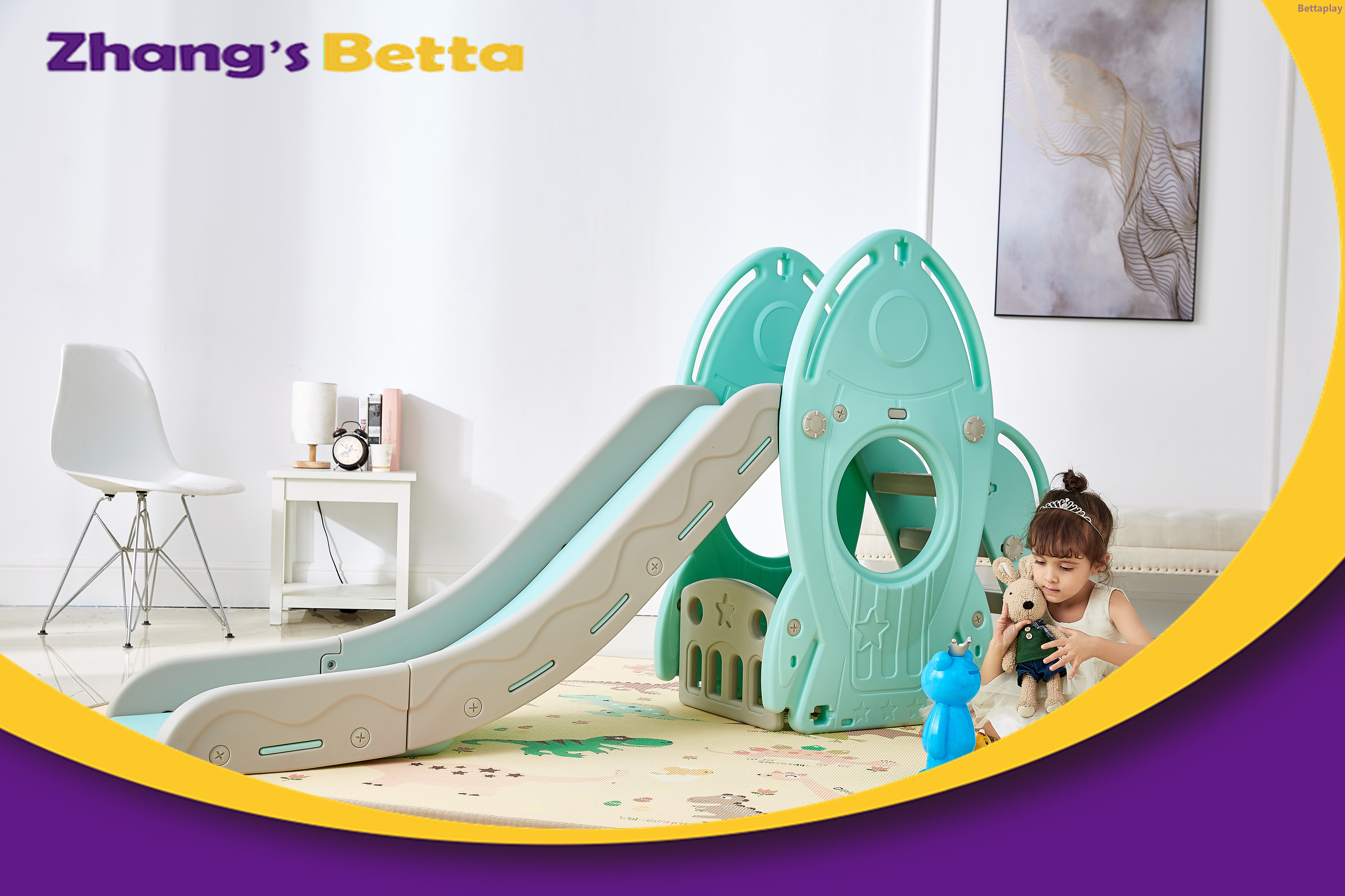  Top Sales Pastel Home Stay New Design Best Quality & Plastic Children Slide with Hoop Outdoor Playground Equipment For Own Use