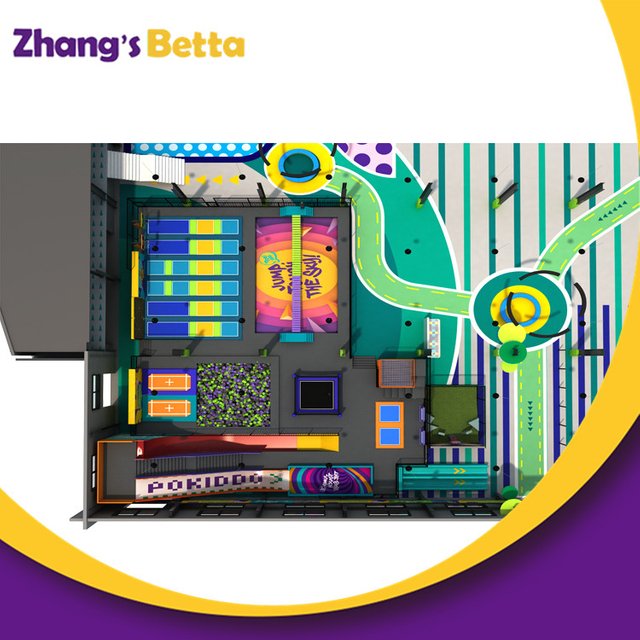 Большой крытый семейный развлекательный центр, детская игровая площадка в помещении