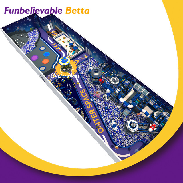 Bettaplay, estilo vendedor caliente, castillo travieso comercial personalizado, patio interior suave para ni&ntilde;os de pl&aacute;stico
