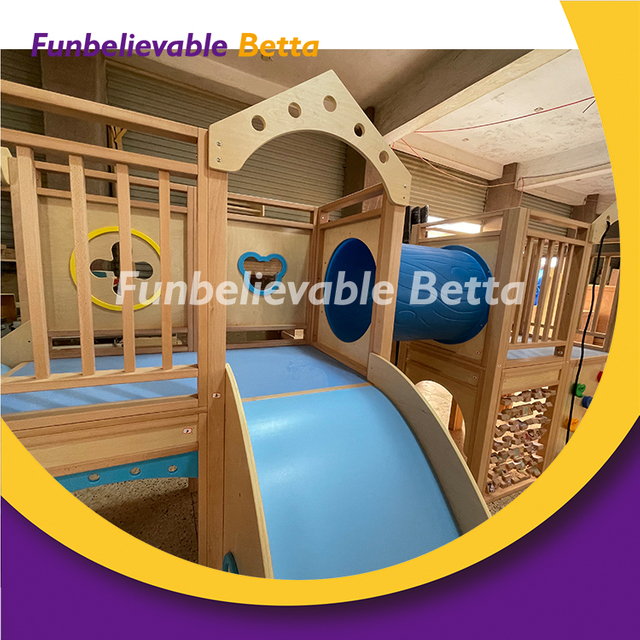 Bettaplay-parque infantil con tobog&aacute;n, parque infantil de madera con tobog&aacute;n, patio de juegos interior preescolar, parque de juegos interior para ni&ntilde;os, juego interior