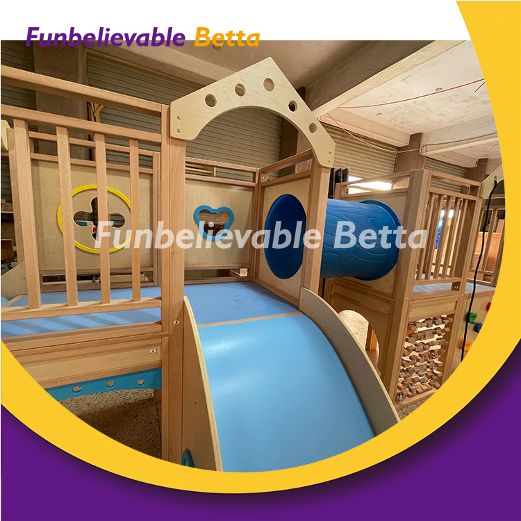 Bettaplay Wood Playground with Slide Preschool Indoor Playground Kids Playground Slide Kids Indoor Softplay Park Indoor Play
