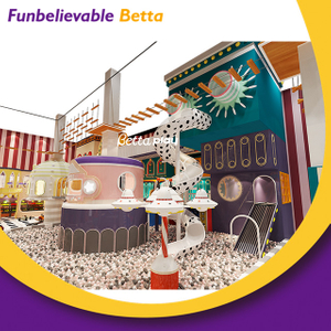 Bettaplay Popular Commercial Indoor Trampoline Park with Interactive Game And Foam Pit Climbing Wall