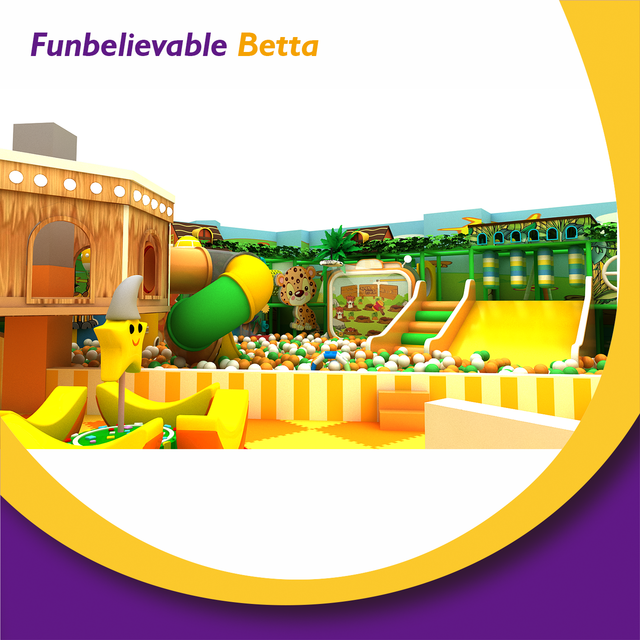 Парк развлечений Bettaplay 399 кв.м. Детская крытая мягкая игровая площадка, батут, игровая площадка, оборудование