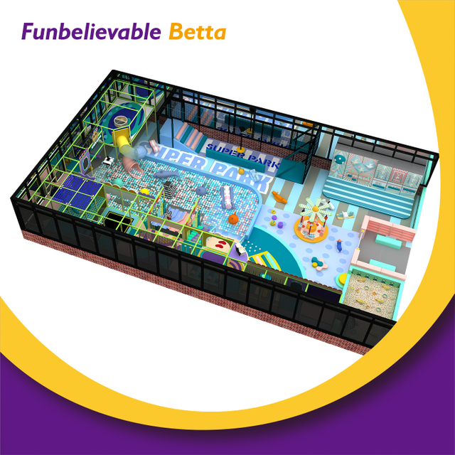 Bettaplay 300sqm معدات لعب داخلية للأطفال معدات ملعب الحديقة التجارية الداخلية معدات ملاعب داخلية للأعمال