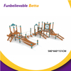 Bettaplay Ni&ntilde;os al aire libre interiores que suben el equipo de madera de la integraci&oacute;n sensorial 
