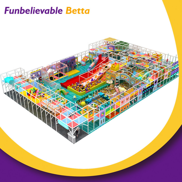 ملعب Bettaplay 600 متر مربع الأكثر مبيعًا للأطفال في الأماكن المغلقة ملعب داخلي للبيع