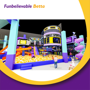 BetTaplay 2600m² Dispositivos electrónicos avanzados Un parque de trampolín interior de bola grande de tobogán regular para uso comercial