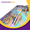 Certificaci&oacute;n Bettaplay TUV 1400 m2 con tema de caramelo, parque infantil interior suave, tres toboganes grandes con piscina de bolas