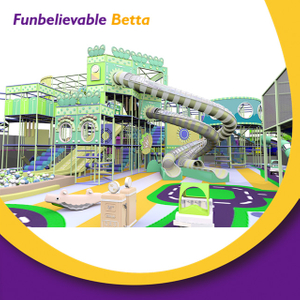 Bettaplay 4500 m2 Equipo de juegos interior comercial personalizado: juego suave para ni&ntilde;os Laberinto Parque de aventuras Tobog&aacute;n grande para centros comerciales Metal