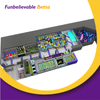 Bettaplay Zona de juegos interior inmersiva de 950 m&sup2; Zona de aventuras interactiva para negocios con muro de escalada con foso de espuma y juegos de alta tecnolog&iacute;a