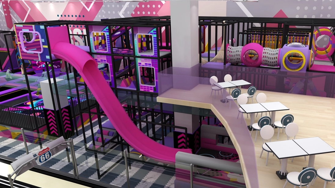 Caso Pokiddo: Equipo de interior para juegos infantiles de 400 metros cuadrados en Mumbai, India