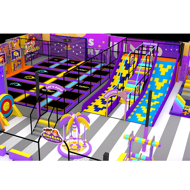 BetTaplay 760SQM comercial Interfo Tall Play Soft Playground Diapositiva para niños Diseño de plástico para centros comerciales