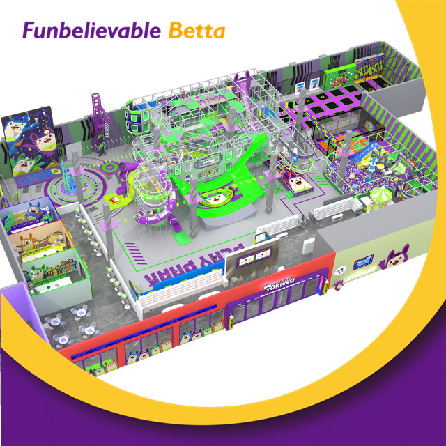 Производители детских игровых площадок Bettaplay площадью 1714 кв.м. изготавливают мягкое игровое оборудование по индивидуальному заказу