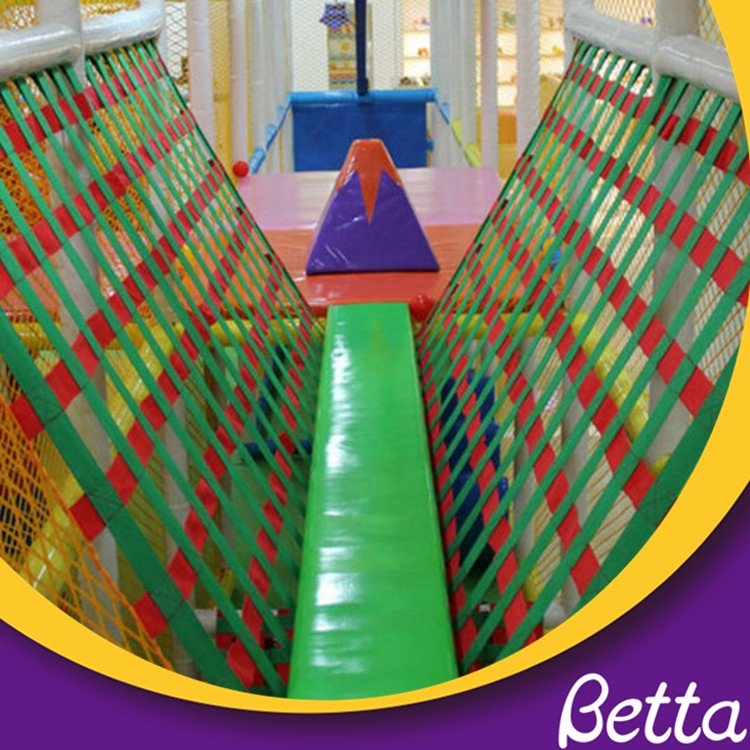 Amusement Park Rainbow V-rope Net Bridge for Kids 