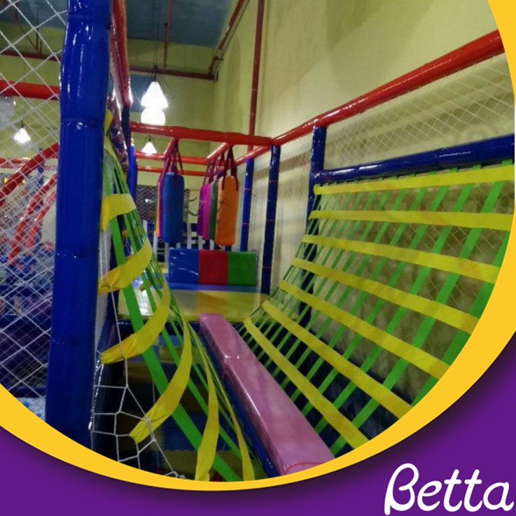 Rainbow V-rope Net Bridge for Kids indoor playground maze accessories
