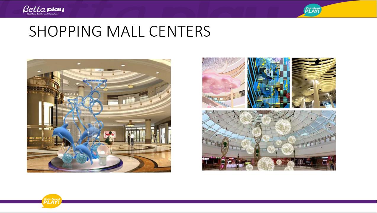How to choose equipment in shopping mall center playground ? ?