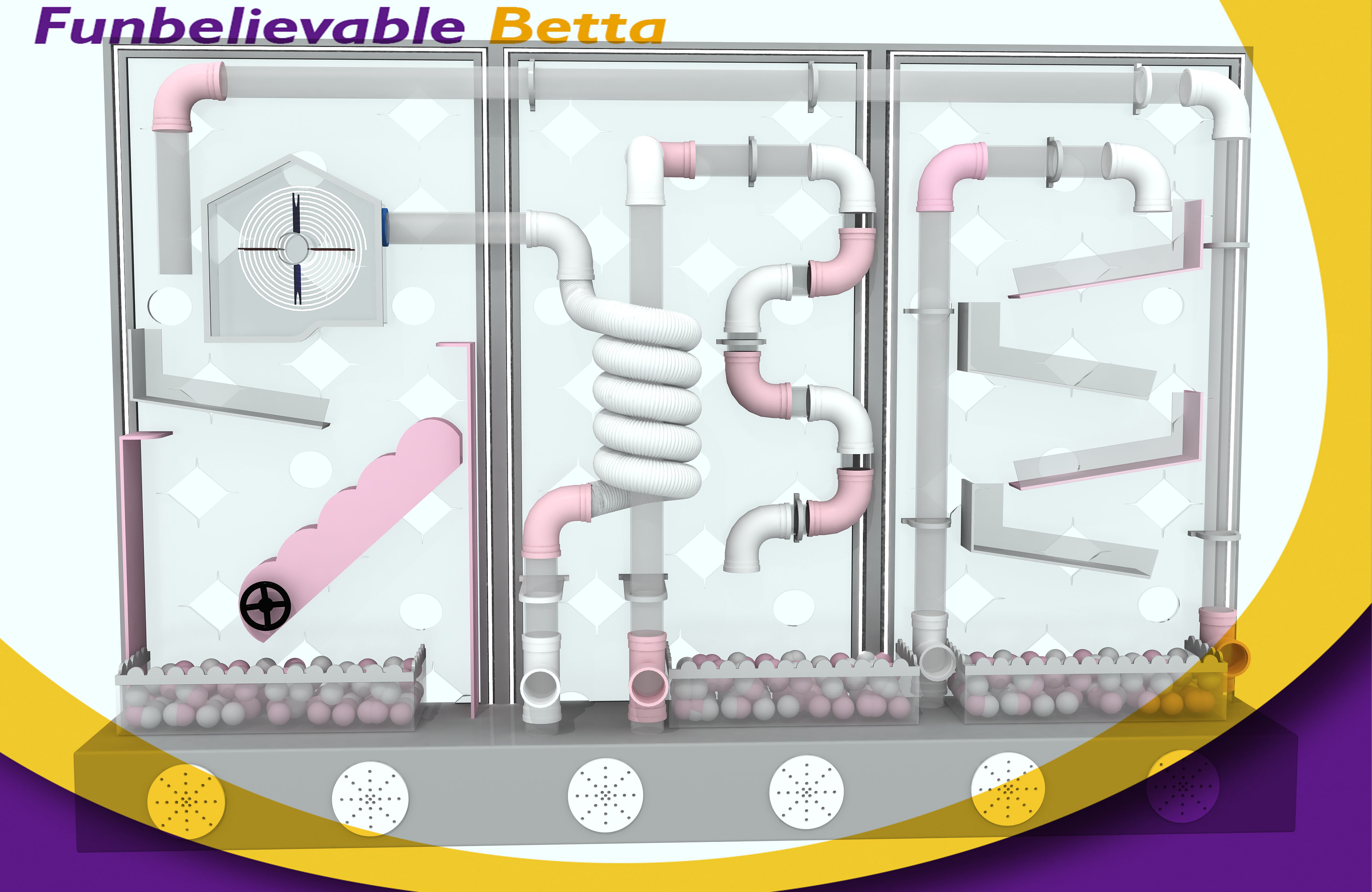 Bettaplay Interactive Science Wall Games for Kids Party Play