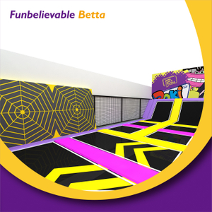 Bettaplay Jumping Trampoline Park Kids Indoor Climbing Walls Playground Equipment Supplier