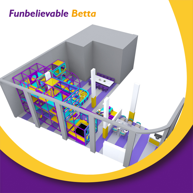 Bettaplay 120 SQM Estructura enmarcada simple Piscina de bolas de escalada Instalaciones de entretenimiento para parque de atracciones