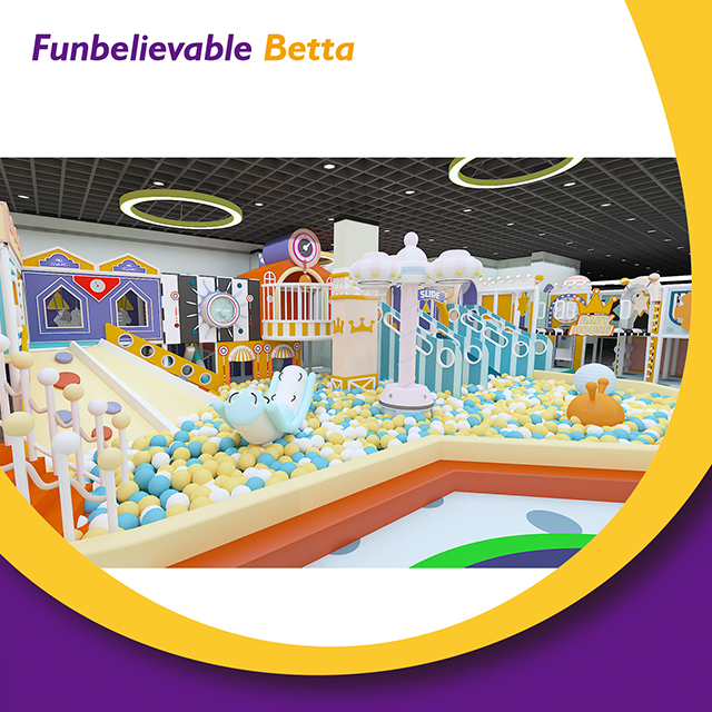 ملعب Bettaplay Happy Vibe الملون للأطفال في الأماكن المغلقة، حمام سباحة مخصص بمليون كرة مع غرفة حفلات عائلية
