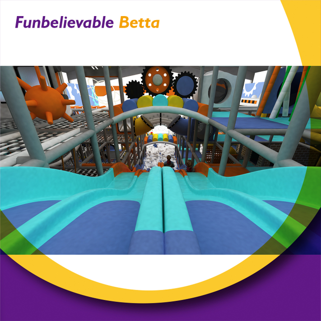 Bettaplay Indoor Naughty Castle Equipo de juegos para ni&ntilde;os Centro de juegos Equipo para juegos de interior Toboganes