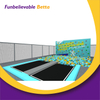 Parque de trampolines Bettaplay blue style de 300 metros cuadrados con escalada para ni&ntilde;os a la venta