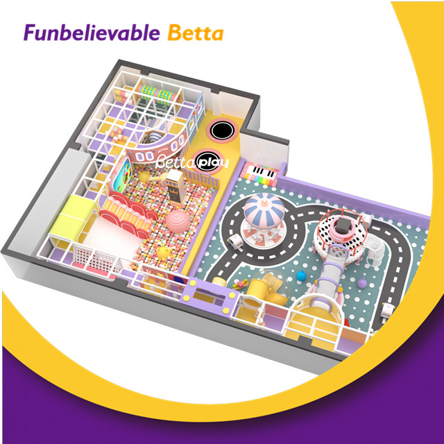 Parque de s&uacute;per trampolines para ni&ntilde;os personalizado en interiores Bettaplay