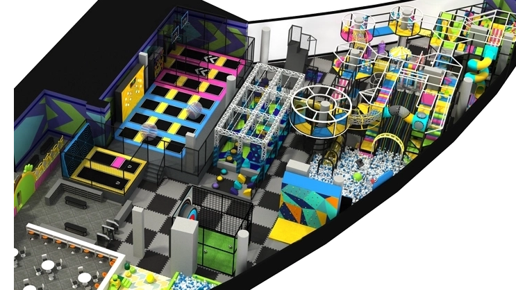 Реальный случай Pokiddo: крытая игровая площадка для семейных развлечений площадью 1200 кв.м в Боливии 