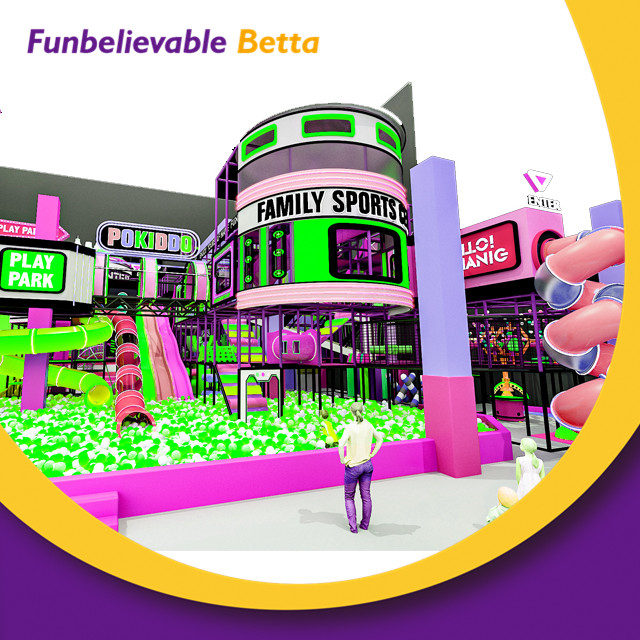 Diapositiva suave del equipo del juego del patio de juegos infantil interior tem&aacute;tico personalizado de 2600 metros cuadrados 