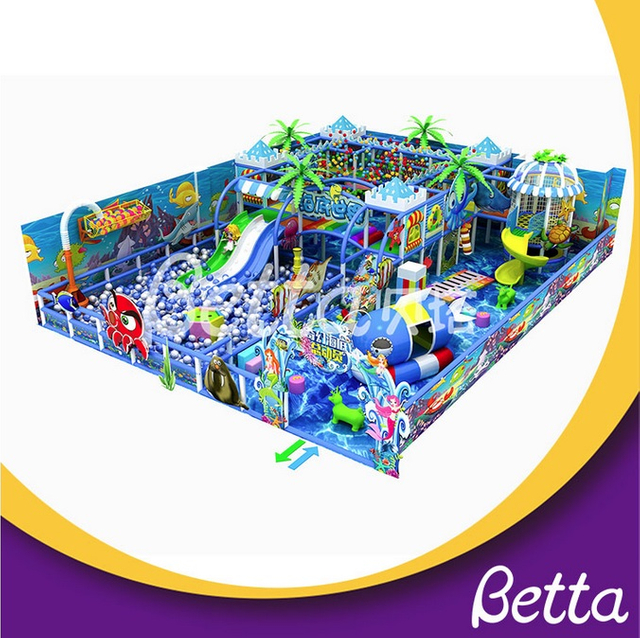Centro comercial Bettaplay, equipo de juegos interior con tobog&aacute;n para ni&ntilde;os peque&ntilde;os, piscina de bolas comercial grande
