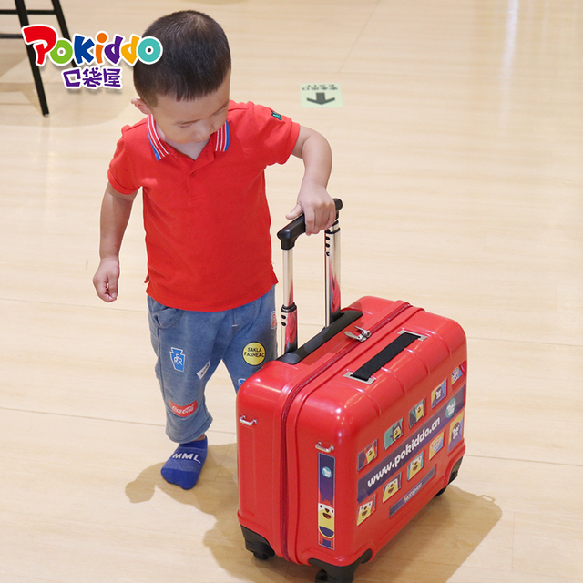 Productos de Pokiddo Productos Interiores Playground Busy Trolley Luggage for Kids
