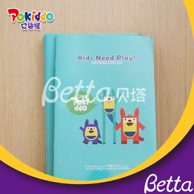 Pokiddo para el parque de atracciones de parque interior lindo cuaderno de dibujos animados para niños de dibujos animados
