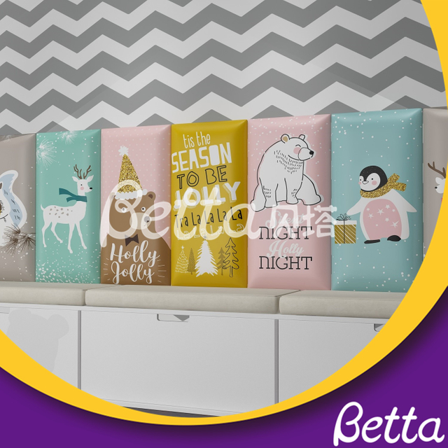 Juego de pared suave de seguridad para ni&ntilde;os personalizado para jard&iacute;n de infantes interior