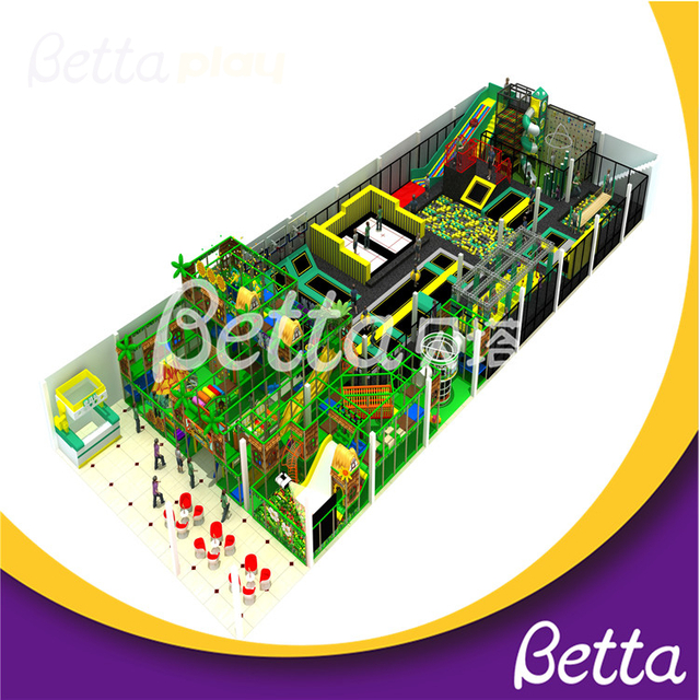Parque profesional de trampolines de nuevo dise&ntilde;o Bettaplay para juegos infantiles cubiertos